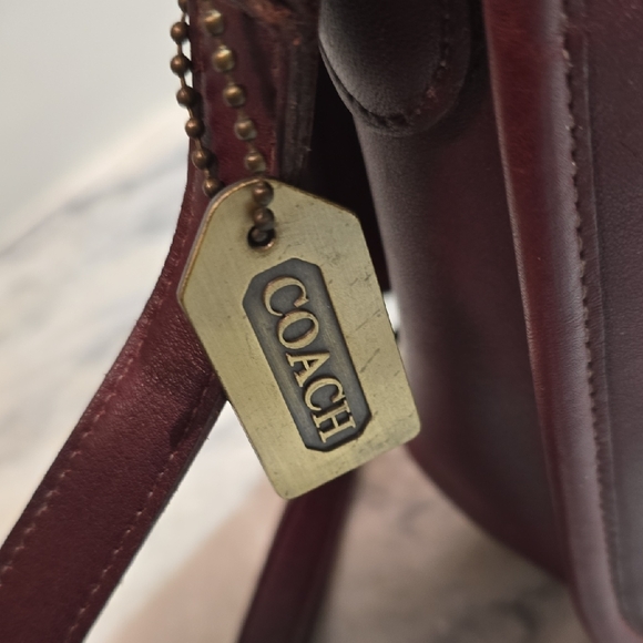 Coach Rich Dark Brown Vintage Leather Shoulder/Crossbody Bag - Picture 9 of 15